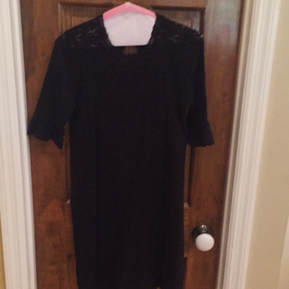 Lace Black Dress with slip.